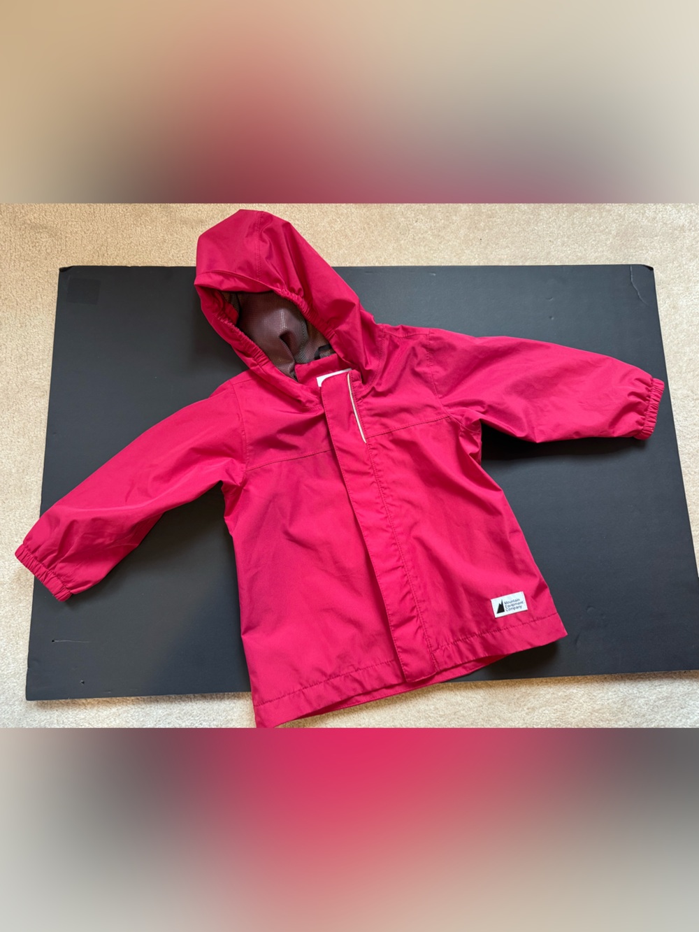MEC Kids Hooded Raincoat in Bright Pink